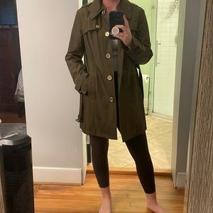Olive Green MK trench coat